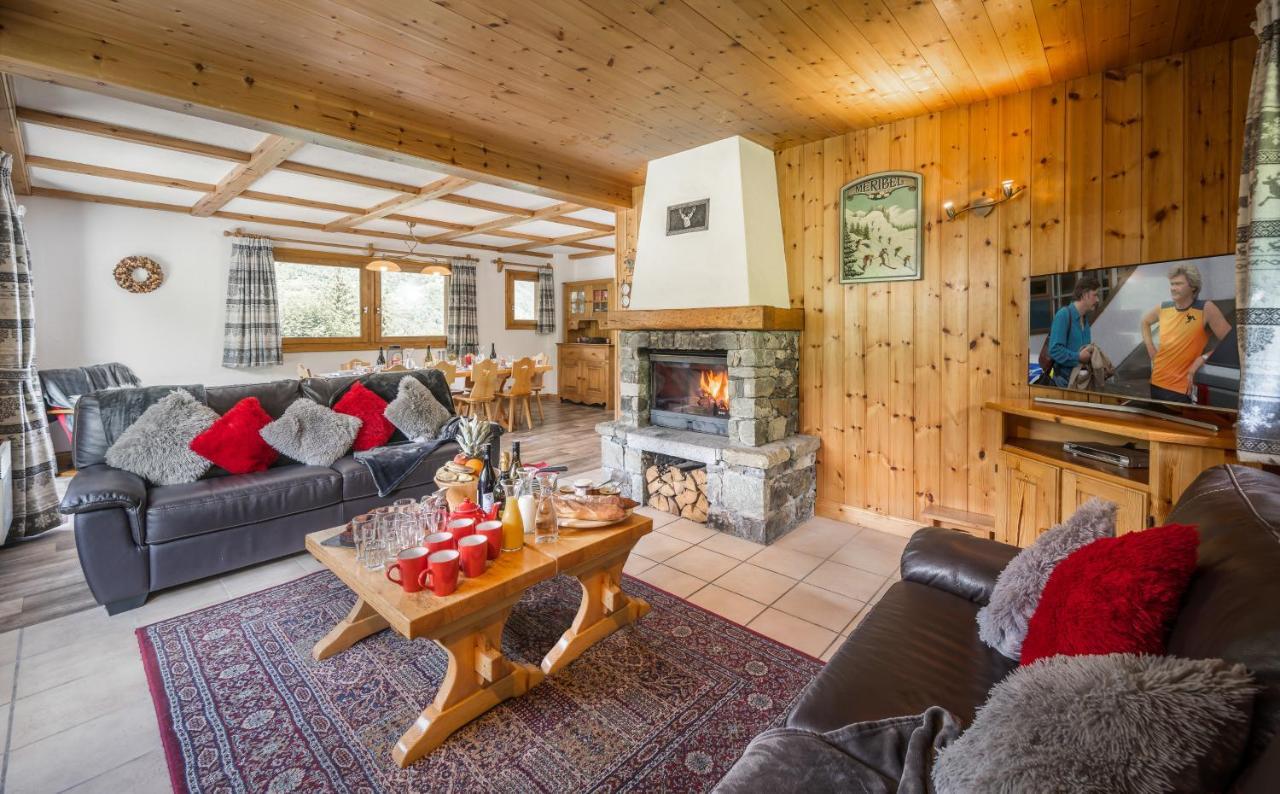 Chalet Himalaya , 10 Person Chalet With 5 Ensuite Bedrooms And Outdoor Jacuzzi In Meribel Centre Exterior foto